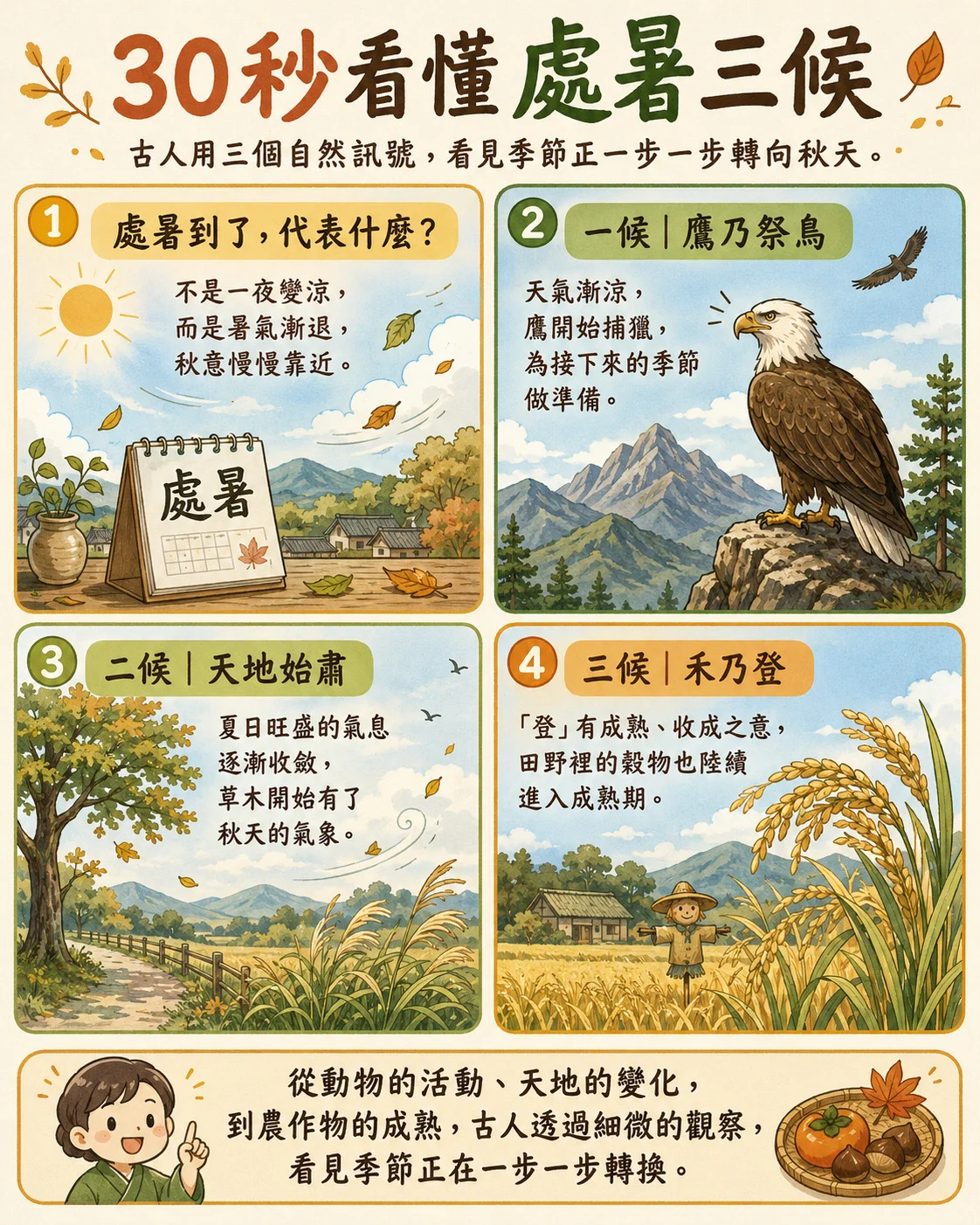 處暑三候